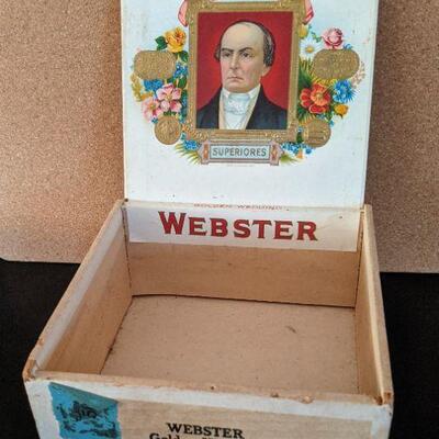 Lot #122 s Vintage Cigar box Webster Golden Wedding Special Seleccion