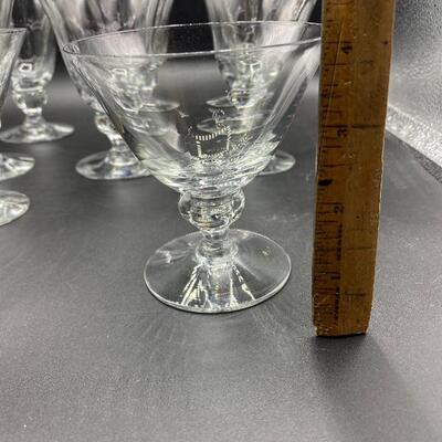 15 pcs Goblet Style Drink Glass Set 3 Sizes