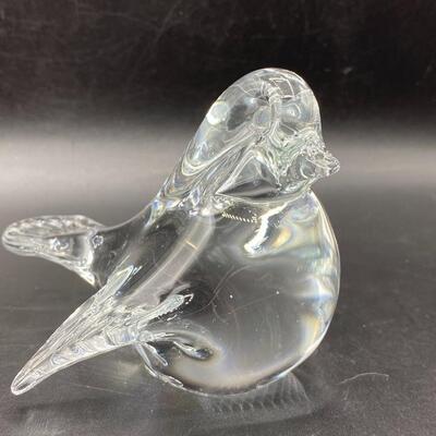 Blown Glass Bird Paperweight YD#011-1120-00015