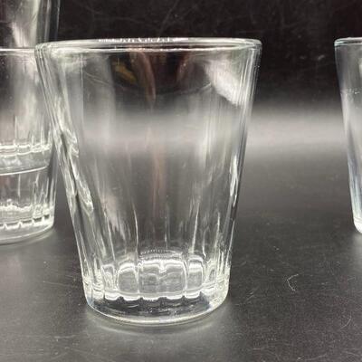 Set of 6 Vintage Cut Bottom Juice Glasses YD#011-1120-00245