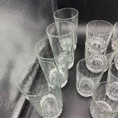 Set of 21 Arcoroc Drink Glasses 3 Sizes YD#011-1120-00246