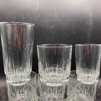 Set of 21 Arcoroc Drink Glasses 3 Sizes YD#011-1120-00246