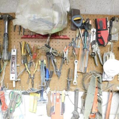 Wall Full of Hand and Work Tools