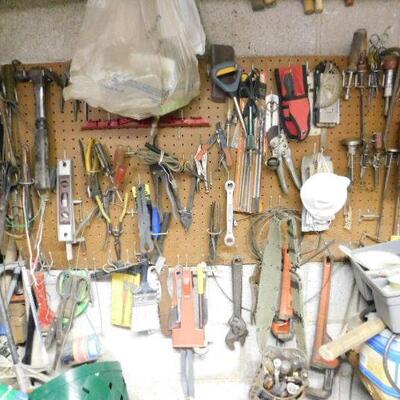 Wall Full of Hand and Work Tools