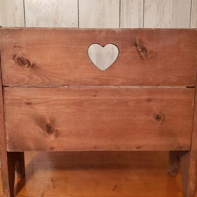 Wooden doll bench