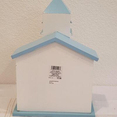 Lot 338: Christmas Countdown Church and 3 Hallmark Ornaments 