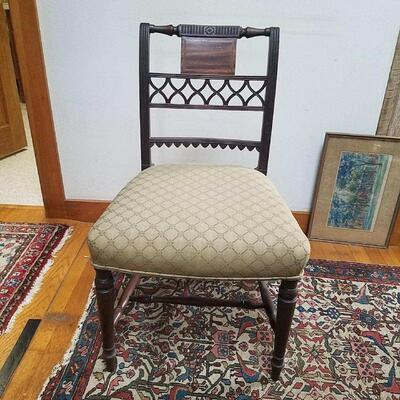 3 Antique Side Chairs and 1 Arm Chair; Good Condition on all