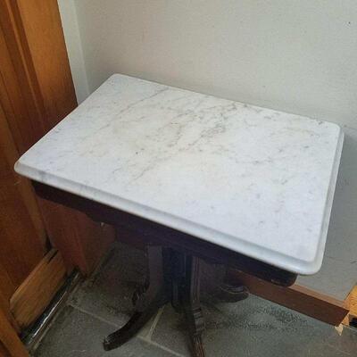 Marble top Antique Side Table