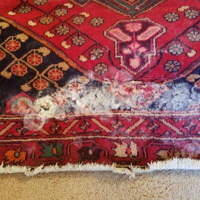 Iranian Meshkin 9'x11" x 4'8" 100%Wool Rug - as is