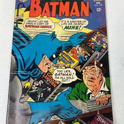 Lot #148 S Vintage Batman DC Comics 1968 & 1982