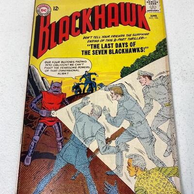 Lot #149 S Vintage Silver Age Blackhawk DC Comics #184 & #185 1963
