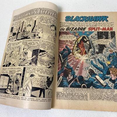 Lot #149 S Vintage Silver Age Blackhawk DC Comics #184 & #185 1963