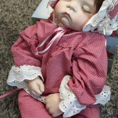 Porcelain Doll w/ Girl's Jewelry Box