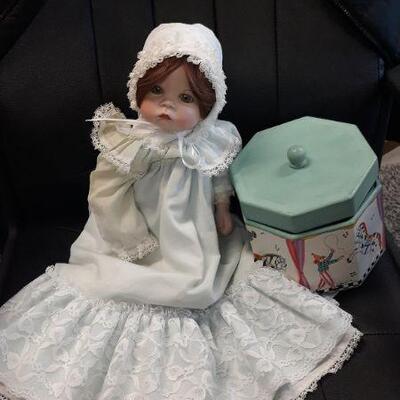 Porcelain Doll w/ Vintage Box