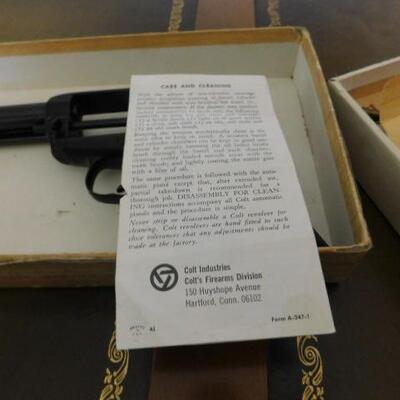Colt Frontier Scout 22LR/22Mag Revolver with Box and Original Colt Advertising