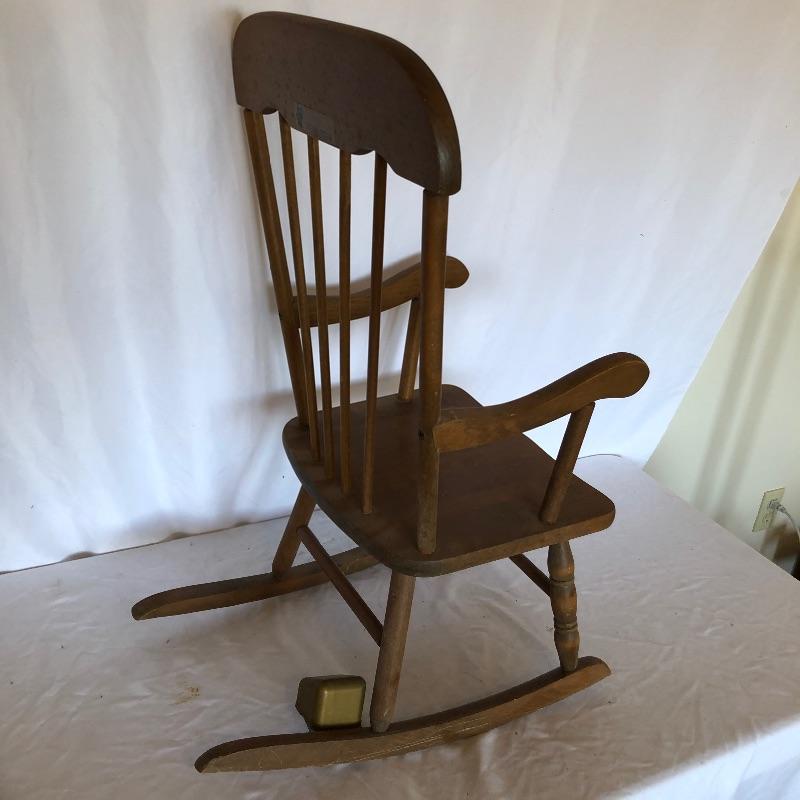 Lot 231 - Vintage Child’s Rocker & High Chair 