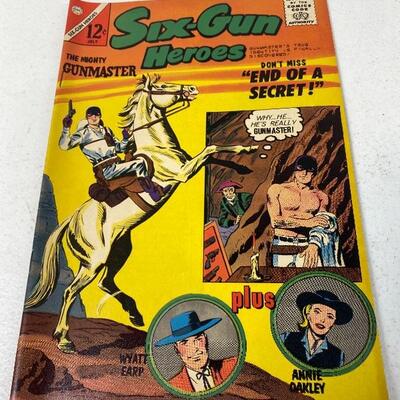 Lot #176 S Vintage Texas Rangers In Action 1963 & Six-Gun Heroes Comic 1963 