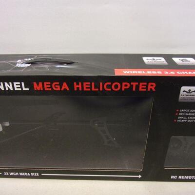 Lot 1 - Black Spider 3.5 Channel Mega Helicopter 22