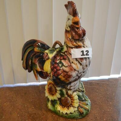 LOT 12 ROOSTER DECOR