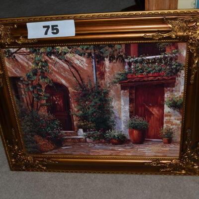 LOT 75 TWO PIECES OF HOME DECOR WALL ART