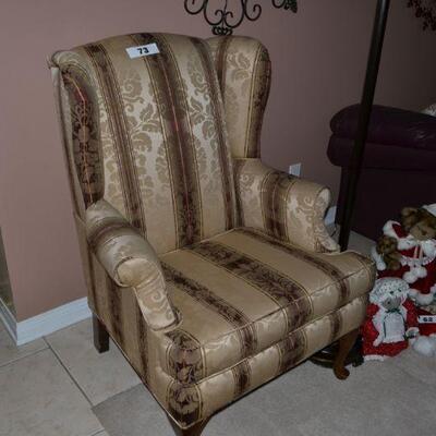 LOT 73 WING BACK CHAIR