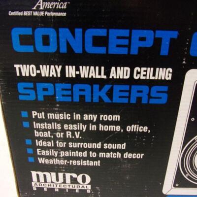 Lot 36 - Concept 6 - Two Way In Wall & Ceiling Speakers