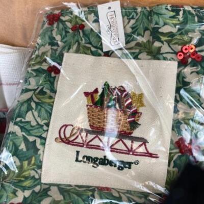 S 286 Large Longaberger Holiday Filled Gift Basket 