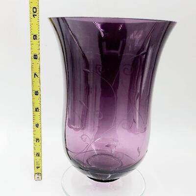 BEAUTIFUL TARNOV CRYSTAL TALL VASE - ETCHED 