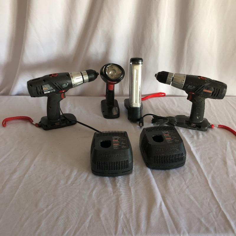 Lot 280 Craftsman 19.2 Volt Tools