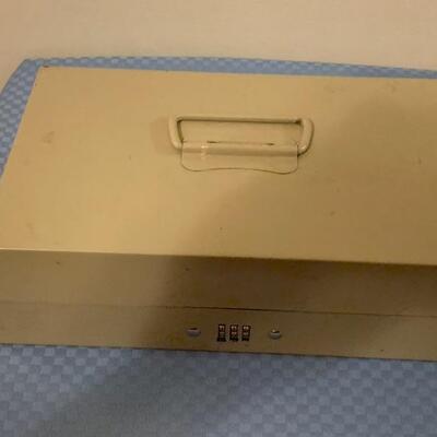 Lot# 181 Cash Box - Steel with Combination Lock