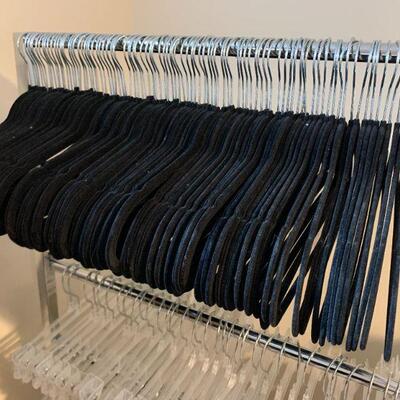 Black velvet hangers