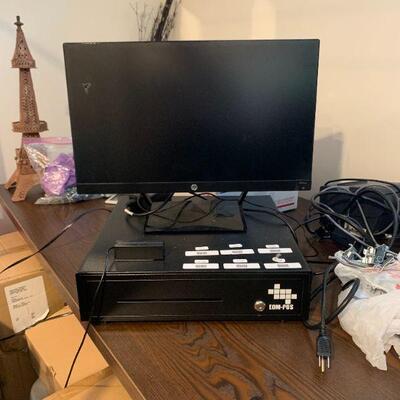 EOM POS Heavy Duty Cash drawer with monitor