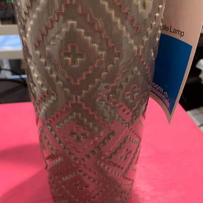 Gray Table Lamp