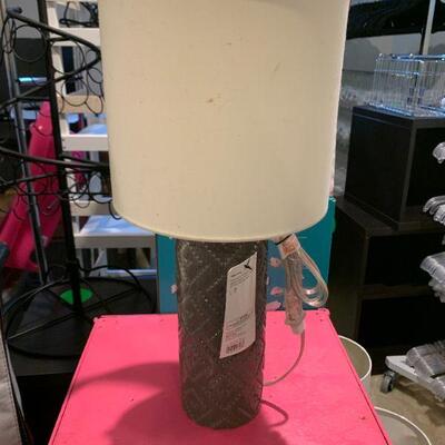 Gray Table Lamp