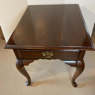 Lot# 218 Kincaid Solid Cherry Queen Anne  End Side Table