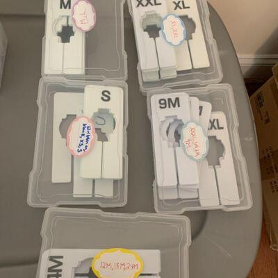 Plastic size dividers