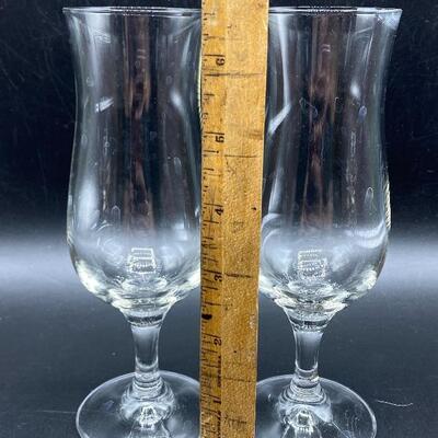 Pair of Fluted Goblet Style Dessert Glasses