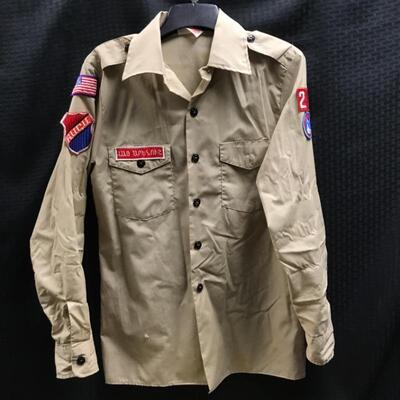 Vintage Boy Scouts of America Uniform Shirt Small YD#011-1120-00327