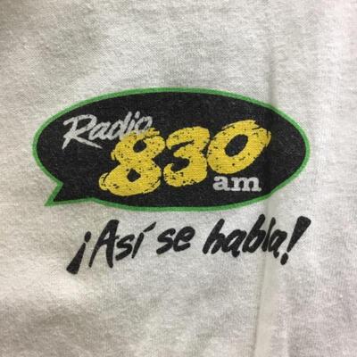 Radio 830AM Promotional T-shirt LG YD#011-1120-00329