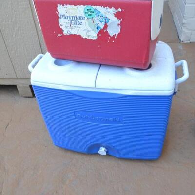 LOT 376 TWO COOLERS