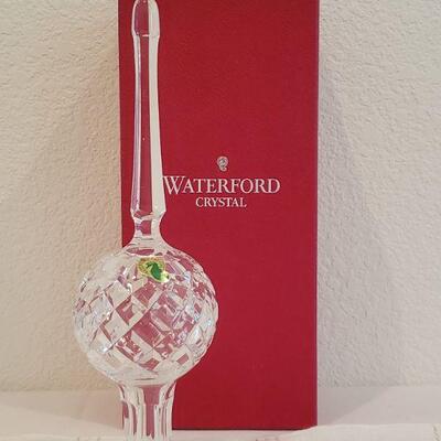 Lot 377: Waterford Crystal Tree Topper