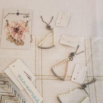 Lot 397:  New Girls Size 12 Dress & 3 Bracelets & a Necklace