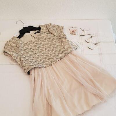 Lot 397:  New Girls Size 12 Dress & 3 Bracelets & a Necklace