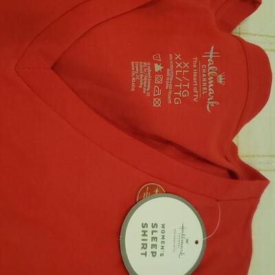 Lot 403: New Hallmark PJ Shirt, Slippers, Lip Balm & Holiday Cards