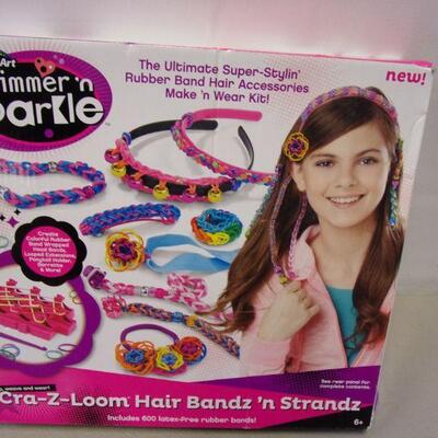 Lot 77 - CraZArt Shimmer 'n Sparkle - Loom Hair Bandz 'n Strandz