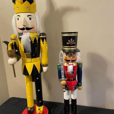 Lot 1 - Large Collectable Wooden Christmas Nutcrackers