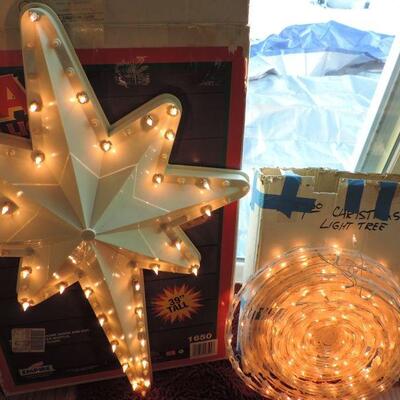 LIGHT UP STAR & SPIRAL TREE