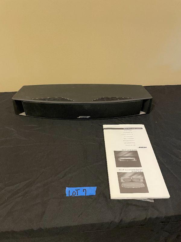 Lot 7 VCS 10 Bose Center Speaker With Manual