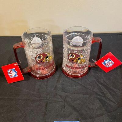 Lot 35 - New NFL Redskin Freezer Mugs
