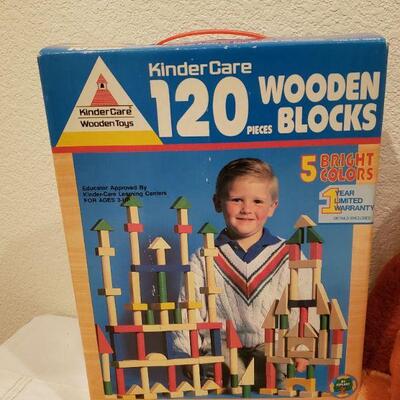 Lot 427:  New/Old Stock Blocks and Hallmark Shirt Tails Plushie